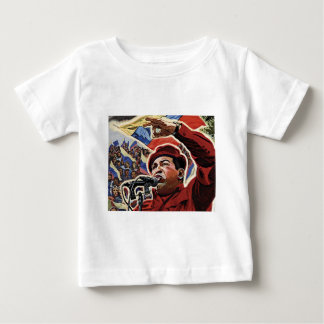 Hugo Chavez - Cartoon Revolution style Baby T-Shirt