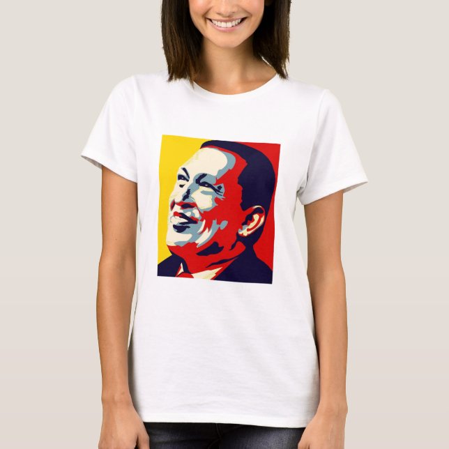 Hugo Chavez - Obama Hope style T-Shirt (Front)