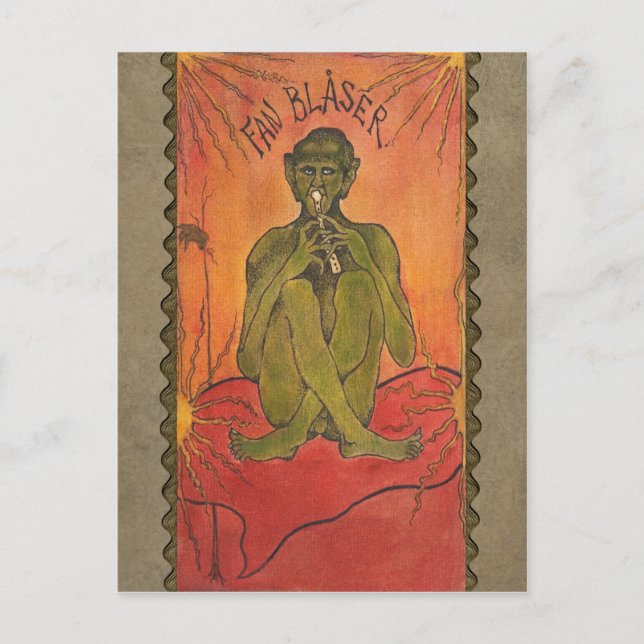 Hugo Simberg The devil blows CC0612 Postcard (Front)