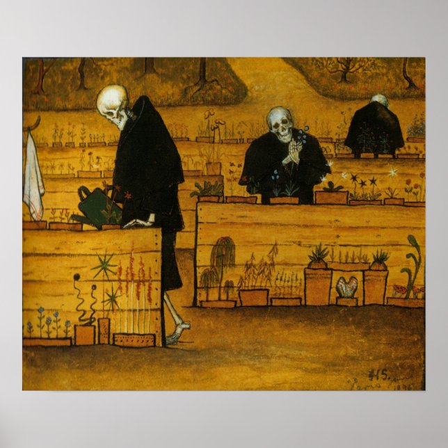 Hugo Simberg's Garden of Death Poster (Front)