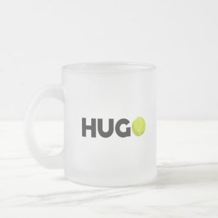 Hugo Tennis Frosted Glass Coffee Mug