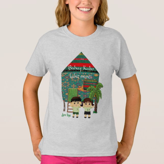 Hugot line "Laro tayo", Bahay Kubo, Philippines T-Shirt (Front)