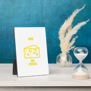Hugs and cheeses funny cheese pun jokes plaque
