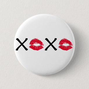 Hugs and Kisses 6 Cm Round Badge