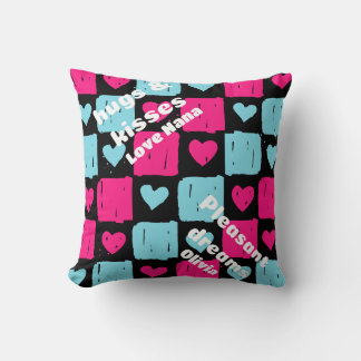 Hugs and kisses cushion