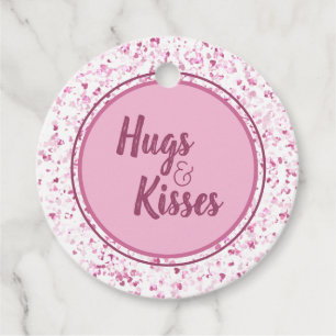 Hugs and Kisses Favour Tags
