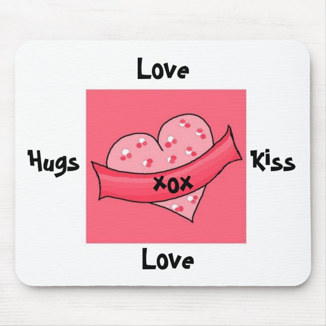 Hugs and Kisses - mousepad (Front)