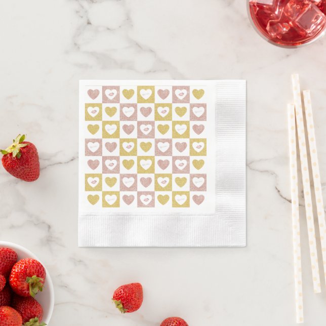 Hugs and kisses napkin (Insitu)