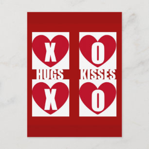 Hugs and Kisses Postcard