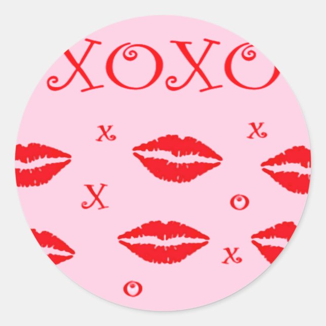Hugs And Kisses Sticker (Front)