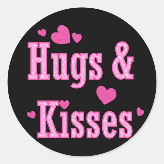 Hugs and Kisses Stickers (Front)