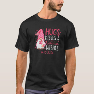 Hugs And Kisses Valentine Wishes Icu Nurse Life Gn T-Shirt
