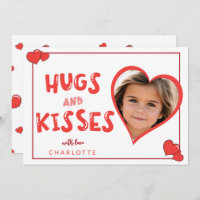 Hugs And  Kisses Valentine's Day Custom Photo