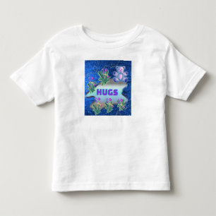 hugs bear and flowers toddler T-Shirt