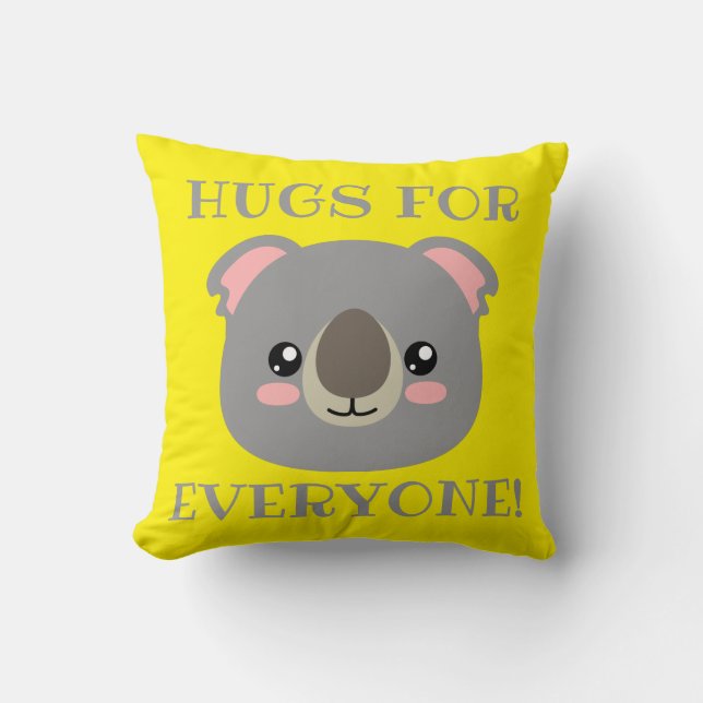 Hugs for everyone! cushion (Front)