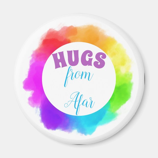 Hugs from Afar. Magnet (Front)