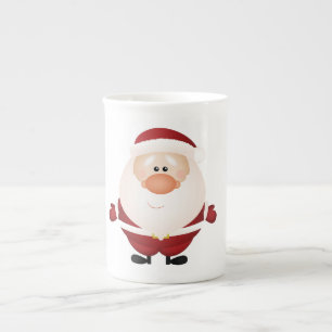 Hugs from Santa Claus Bone China Mug