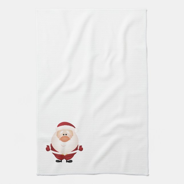 Hugs from Santa Claus Kitchen Towel (Vertical)