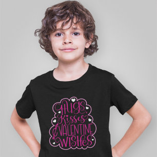 Hugs, kisses and Valentine Wishes, Hearts, Love   T-Shirt