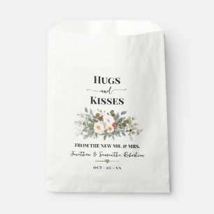 Hugs & Kisses From Newlyweds Winter Wedding Favour Bags