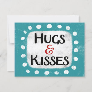 Hugs & Kisses Greeting Card