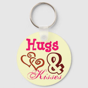 Hugs & Kisses Keyring