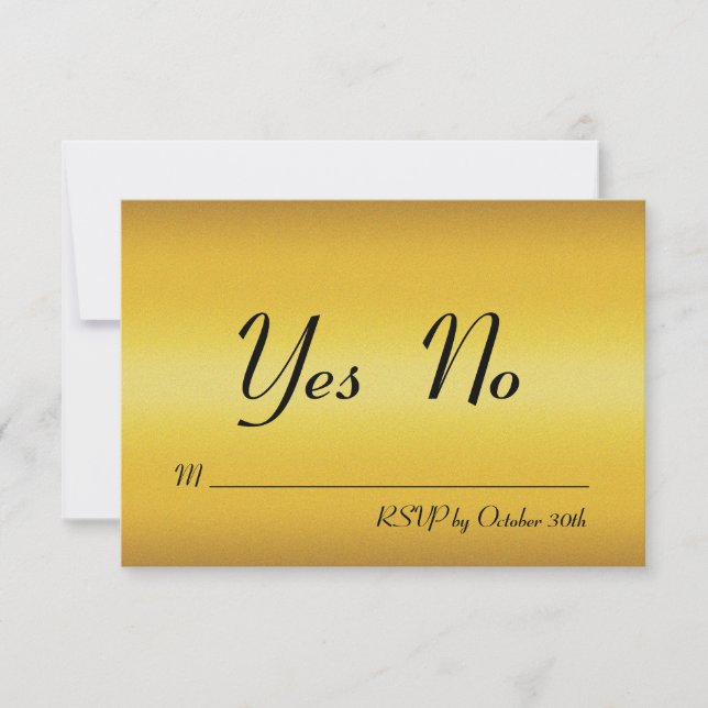 Hugs & Kisses RSVP Invitation (Front)