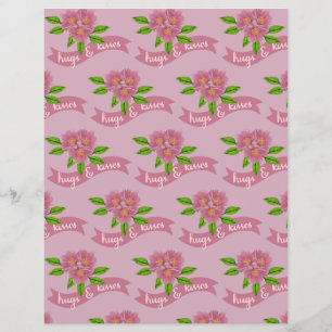 Hugs & Kisses Scrapbook Paper 