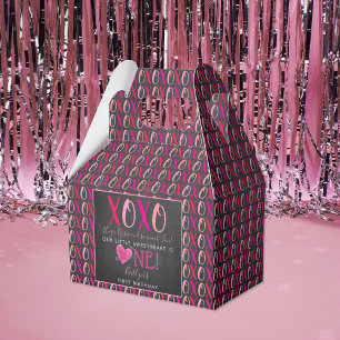 Hugs & Kisses (XOXO) Valentine's Day 1st Birthday Favour Box
