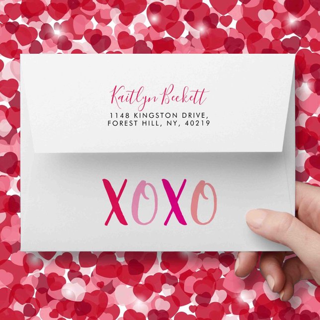 Hugs & Kisses (XOXO) Valentine's Day Envelope (Creator Uploaded)