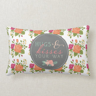 Hugs & Kisses Your Way Lumbar Pillow