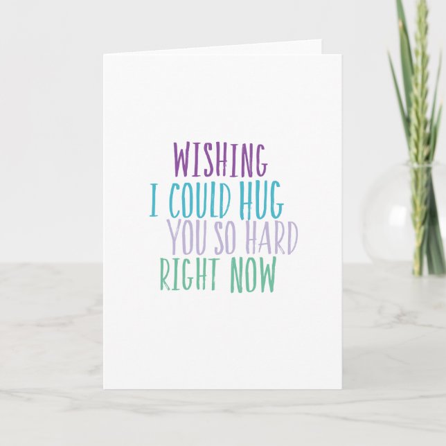Hugs So Hard Quote Card (Front)