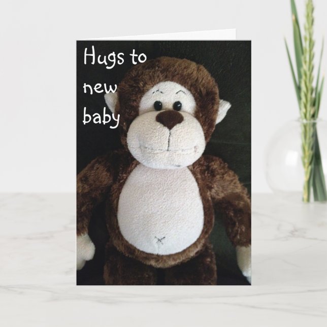 HUGS TO YOUR NEW BABY CARD (Front)