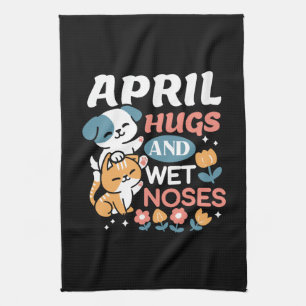 Hugs, Wet Noses, and Spring Vibes – Playful Pet Tea Towel