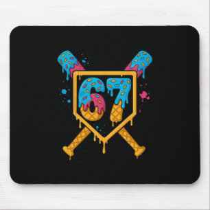 Hugvyn 67 Sell Ice Cream Drip Six Seven Genz Alpha Mouse Pad