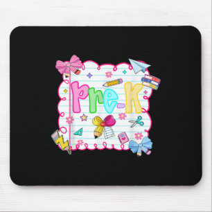 Hugvyn Back To School_ Pre-k Preschool Preppy Teac Mouse Pad