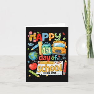 Hugvyn Back To School Second Grade Teacher 2nd Gra Card