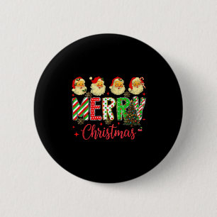 Hugvyn Christmas_ Vintage Santa Claus Face Merry C 6 Cm Round Badge