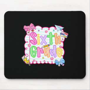 Hugvyn Ck To School Cute Sixth Grade Preppy Teache Mouse Pad
