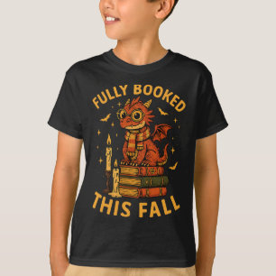 Hugvyn Halloween Fully Booked This Fall Book Drago T-Shirt
