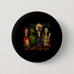 Hugvyn Halloween Goose Horror Spooky Ghost Goose M 6 Cm Round Badge
