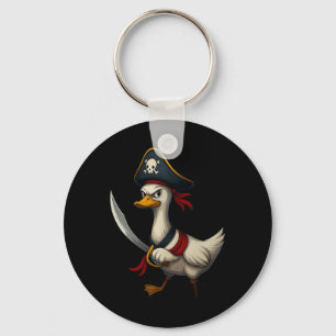 Hugvyn Halloween Pirate Goose Spooky Goose Costume Key Ring
