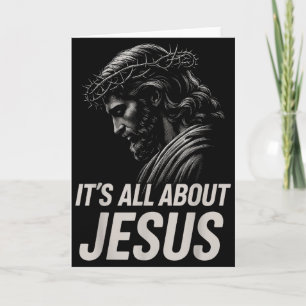 Hugvyn Its All About Jesus Christian Faith Patriot Card