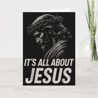 Hugvyn Its All About Jesus Christian Faith Patriot Card