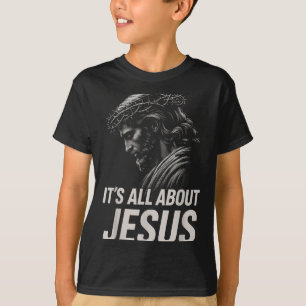 Hugvyn Its All About Jesus Christian Faith Patriot T-Shirt