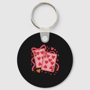 Hugvyn Playing Cards Valentine 6 7 Coquette Six Se Key Ring