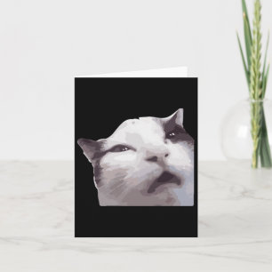 Huh! Cat Meme  Card