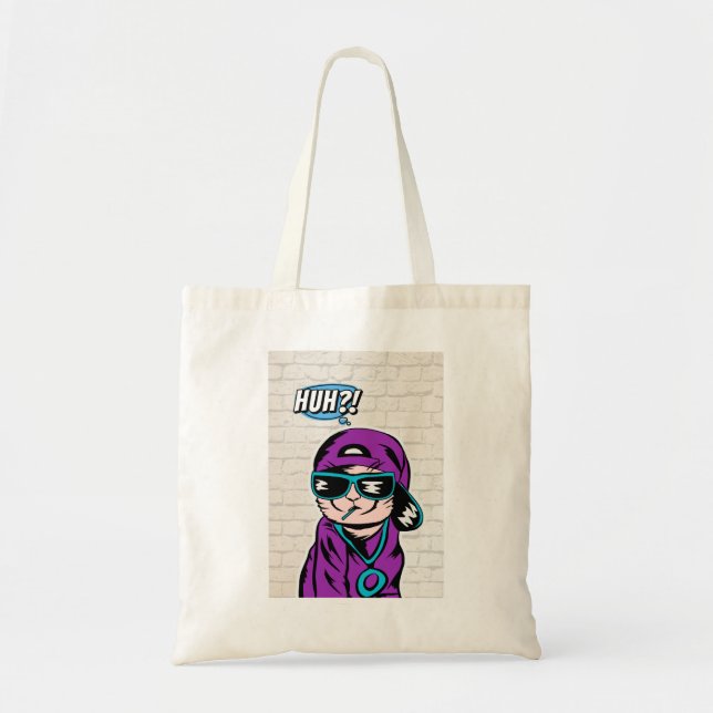 huh? cats questioning  tote bag (Front)