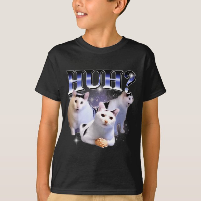Huh Funny Dank Cat Stud Oddly Bootleg Specific Dan T-Shirt (Front)