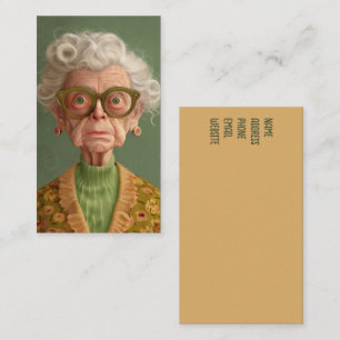 Huh? Grandma Portrait Business Card